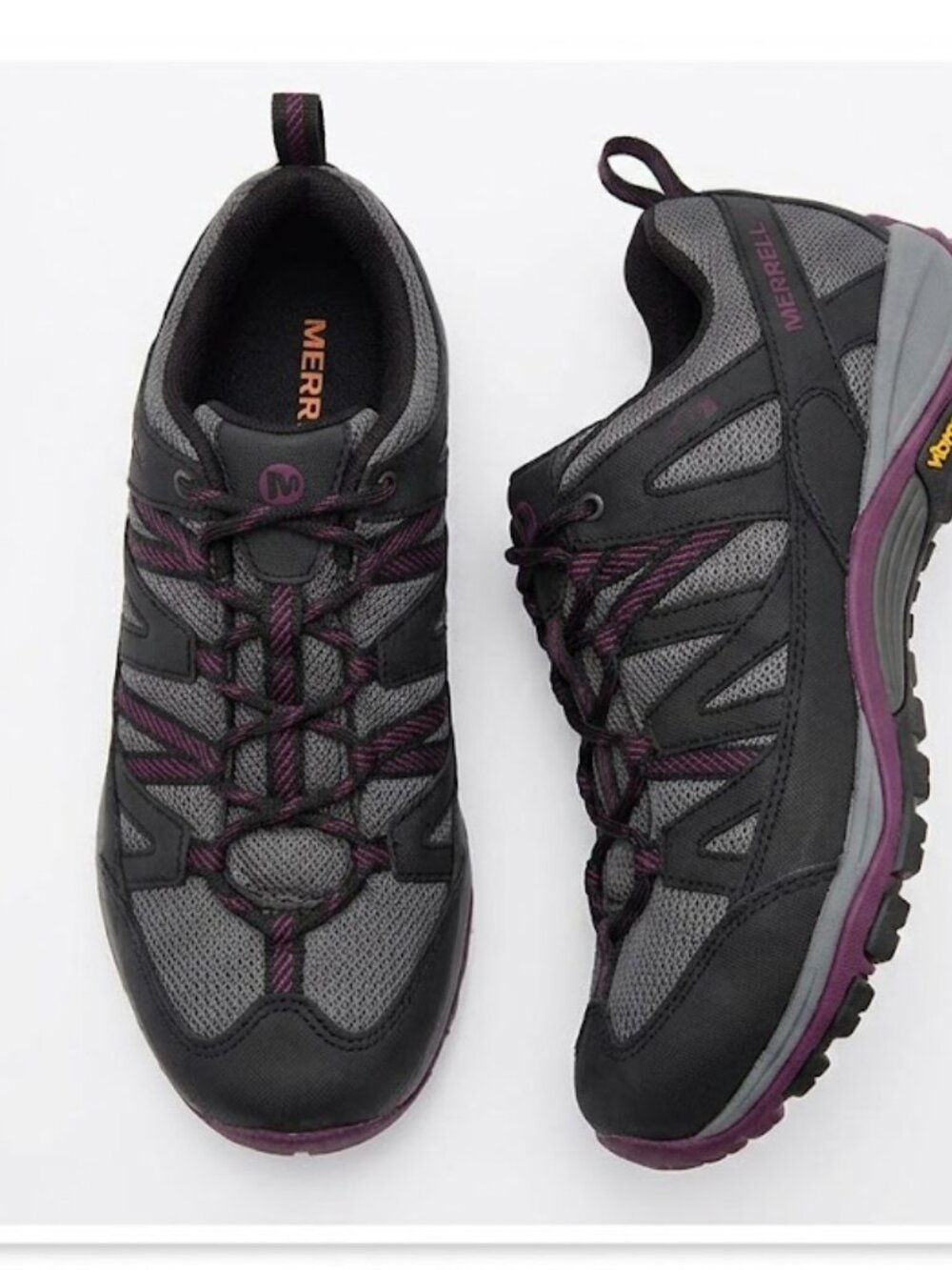 Merrell Siren Sport 3 Trail Hiking Shoes Black Grey J035316 Size 9.5